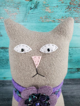 Load image into Gallery viewer, Surprise Large Handmade Ragamuffin Kitty Cat Sweater Art Doll Cat Lover Gift