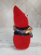 Load image into Gallery viewer, Handmade Red Ragamuffin Kitty Upcycled Sweater Art Doll Cat Lover Gift