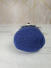 Load image into Gallery viewer, Handmade Blue Ragamuffin Kitty Upcycled Sweater Art Doll Cat Lover Gift