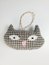 Load image into Gallery viewer, Handmade Set of 6 Vintage Upcycled Wool Cute Kitty Cat Ornaments