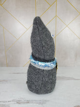 Load image into Gallery viewer, Handmade Gray Ragamuffin Kitty Upcycled Sweater Art Doll Cat Lover Gift