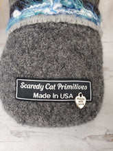 Load image into Gallery viewer, Handmade Gray Ragamuffin Kitty Upcycled Sweater Art Doll Cat Lover Gift