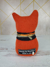 Load image into Gallery viewer, Handmade Orange Ragamuffin Kitty Upcycled Sweater Art Doll Cat Lover Gift