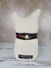 Load image into Gallery viewer, Handmade White Ragamuffin Kitty Upcycled Sweater Art Doll Cat Lover Gift