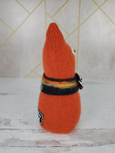 Load image into Gallery viewer, Handmade Orange Ragamuffin Kitty Upcycled Sweater Art Doll Cat Lover Gift
